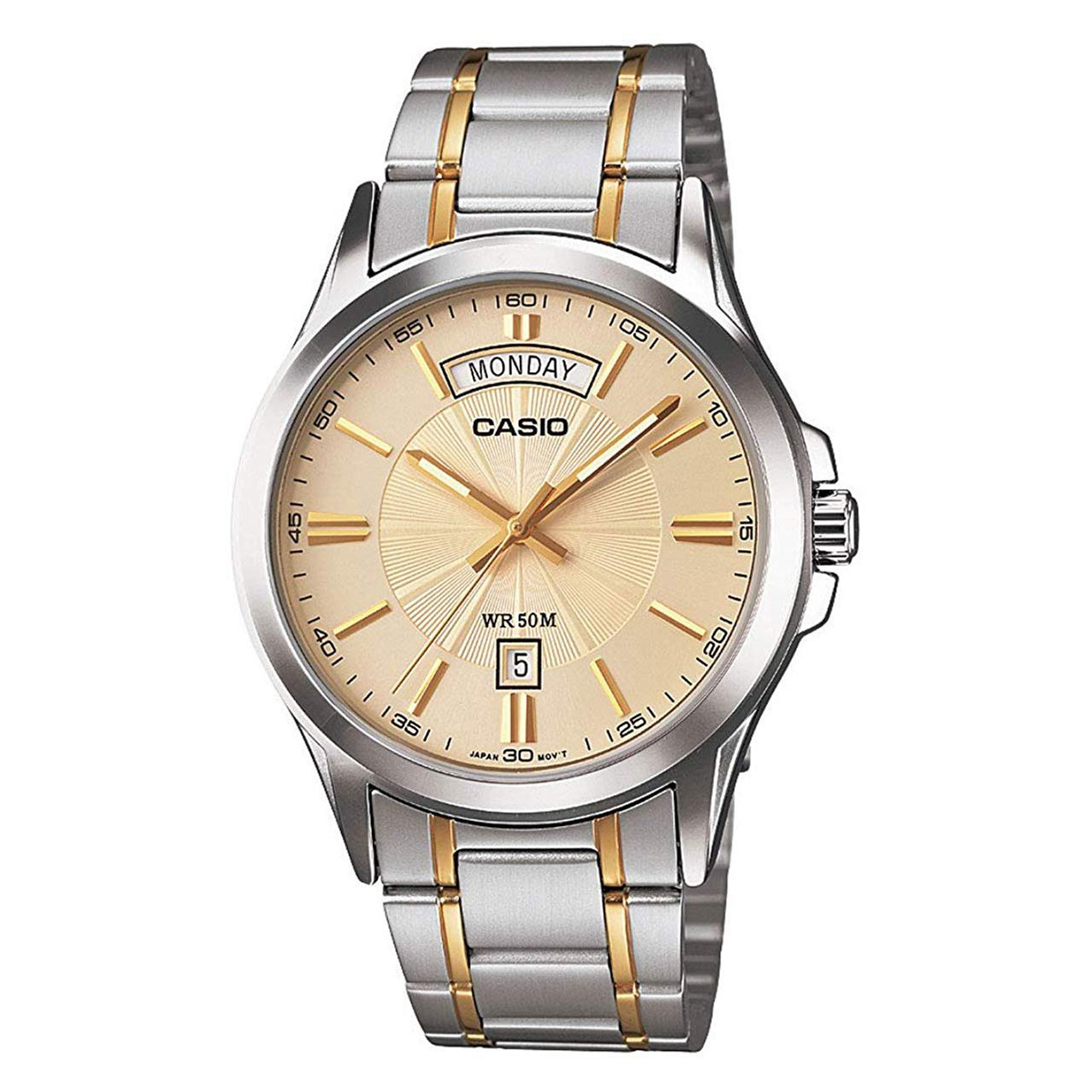 ساعت مچی عقربه ای مردانه کاسیو مدل MTP-1381G-9A