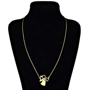 گردنبند زنانه طرح فرشته کد F434