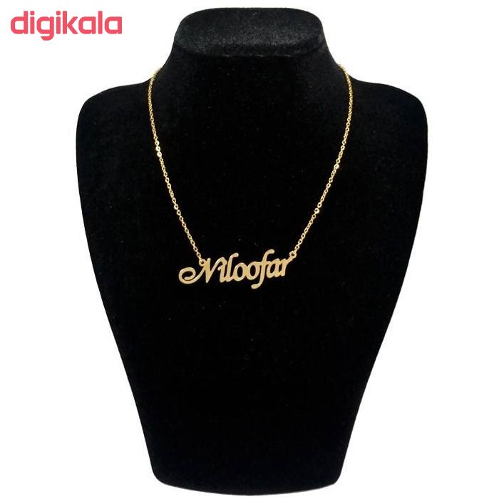 گردنبند زنانه طرح نیلوفر کد F479 main 1 1