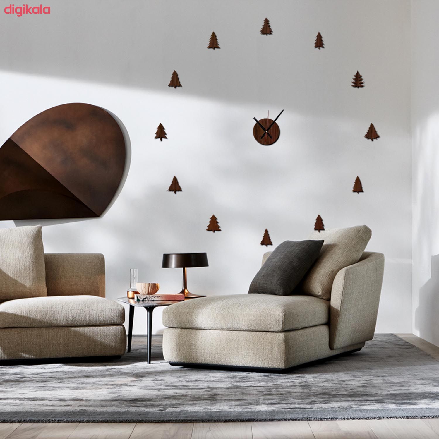 ساعت دیواری نوت مدل Pine 01 main 1 4