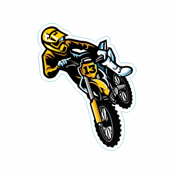 برچسب بدنه موتور سیکلت طرح MOTOR کد 03