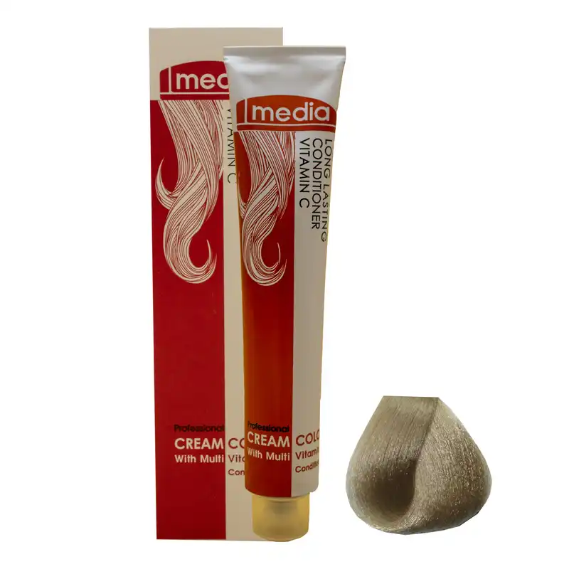 رنگ مو مدیا سری طبیعی شماره 9 حجم 100 میلی لیتر رنگ بلوند خیلی روشن