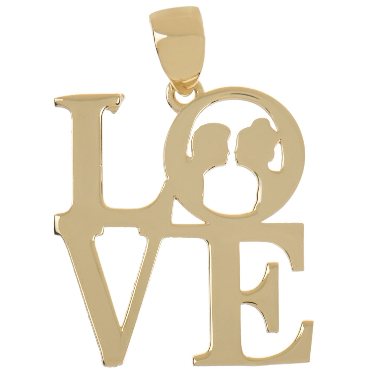 آویز گردنبند زنانه طرح LOVE کد W8