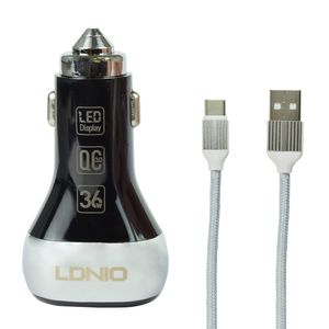 نقد و بررسی شارژر فندکی الدینیو مدل C2 به همراه کابل تبدیل USB-C توسط خریداران