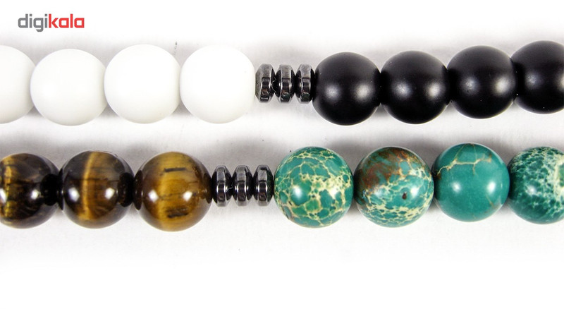 نیم ست مهره ای مانچو مدل پنج رنگ sm5044