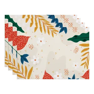 زیربشقابی طرح گل کد IDM 216 بسته 4 عددی