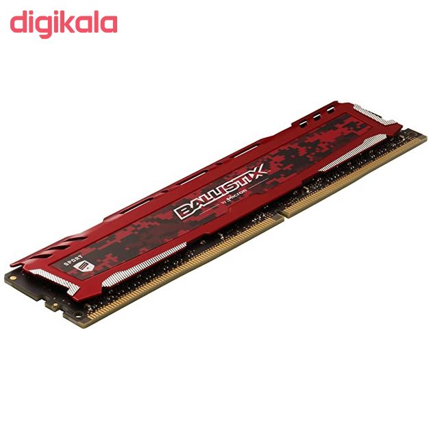 رم دسکتاپ DDR4 تک کاناله 2400 مگاهرتز CL16 میکرون مدل Ballistix Sport ظرفیت 16 گیگابایت main 1 1