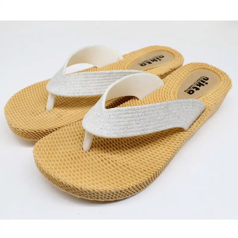 دمپایی زنانه نیکتا مدل LPC012 کد L1-01 رنگ سفید