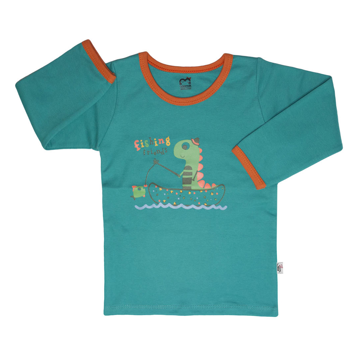تی شرت آستین بلند نوزادی آدمک مدل Dinosaur کد 02