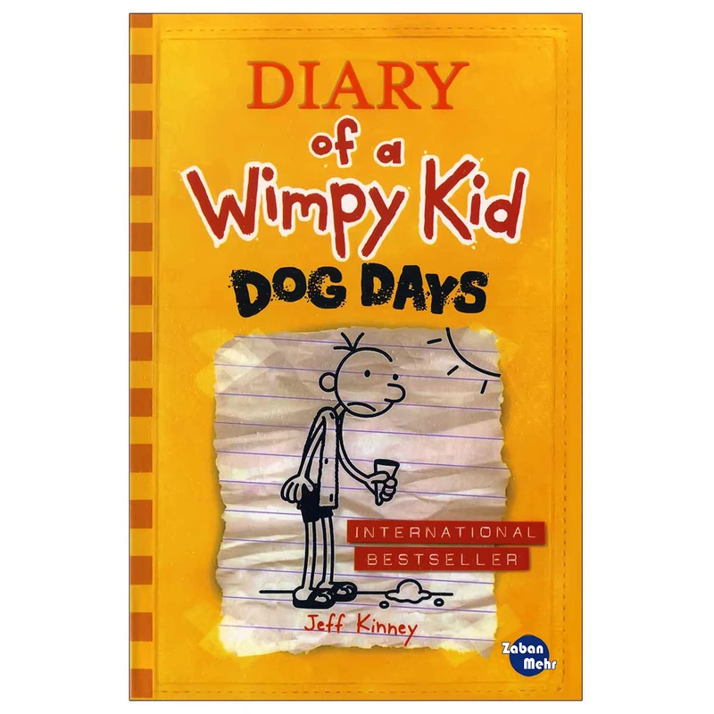 کتاب diary of a wimpy dog days اثر jeff kinney انتشارات زبان مهر