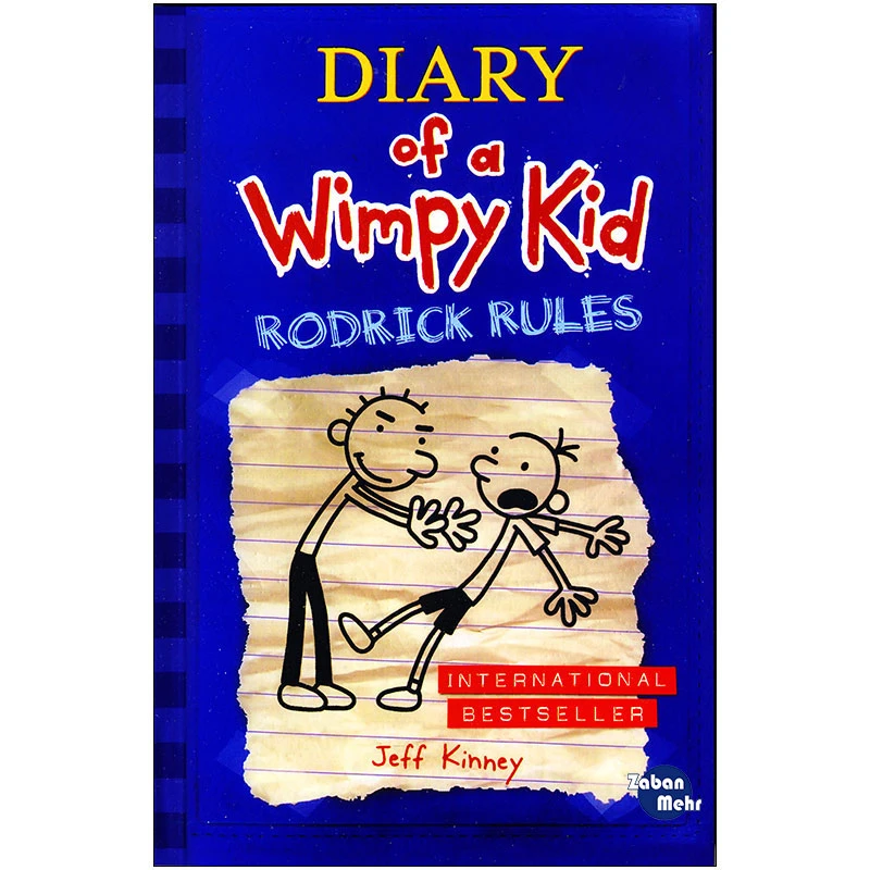 کتاب diary of a wimpy kid rodrick rules اثر jeff kinney انتشارات زبان مهر