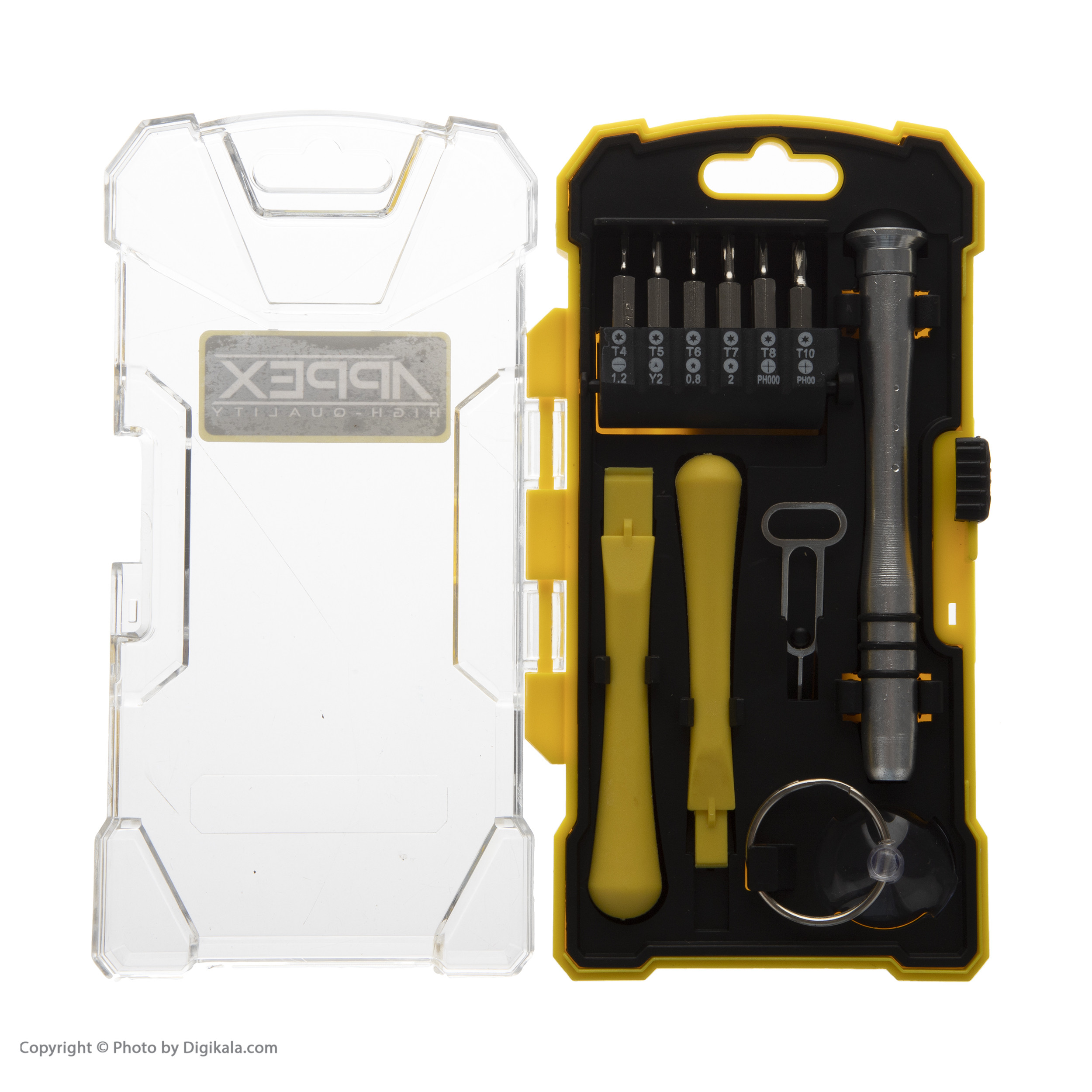 مجموعه 17 عددی سری پیچ گوشتی موبایلی اپکس مدل APT-2315 مجموعه 17 عددی سری پیچ گوشتی موبایلی اپکس مدل APT-2315