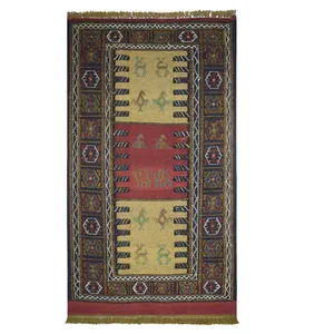 گلیم دستبافت دو متری کد 981235