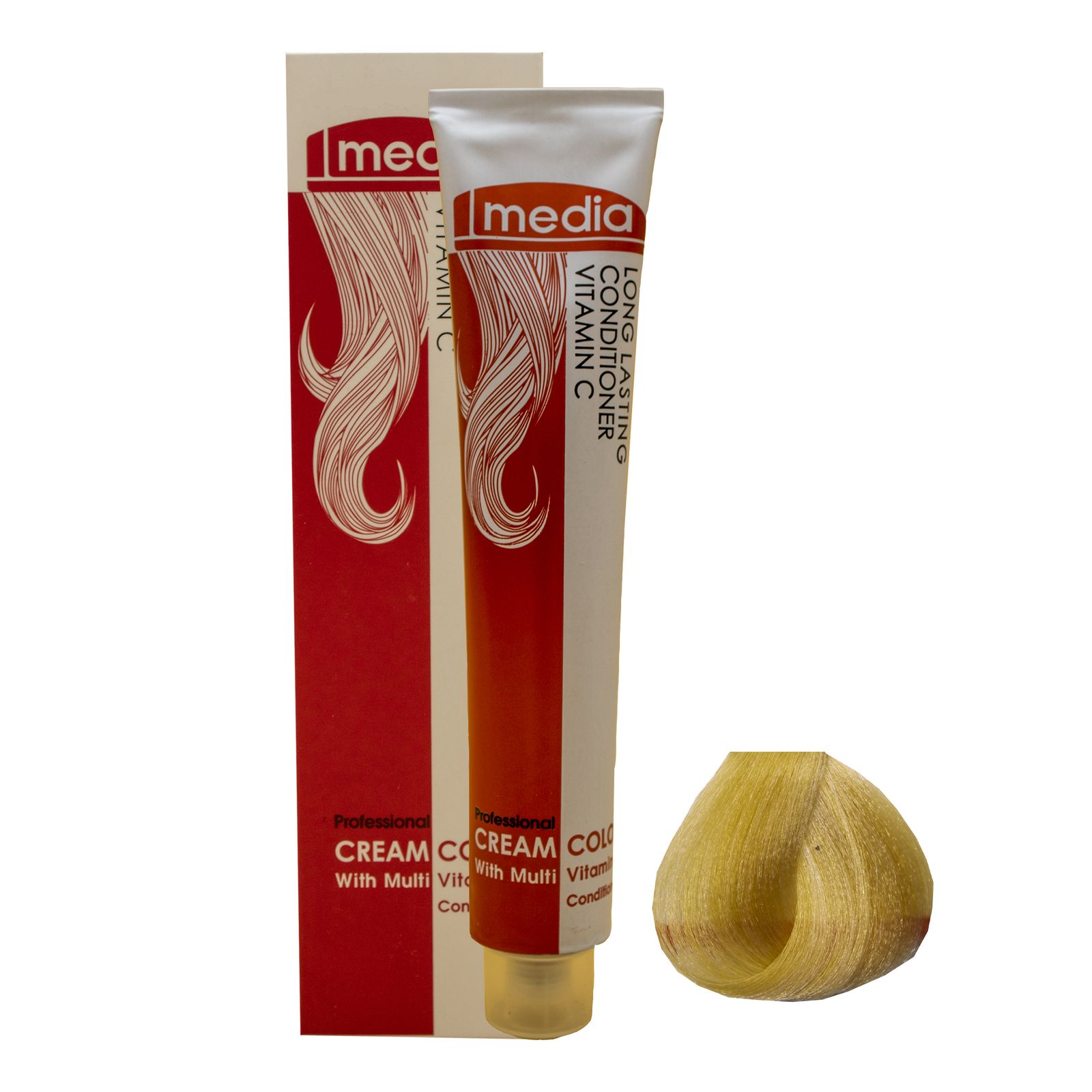 رنگ مو مدیا سری طلایی شماره 5.(1/2)9 حجم 100 میلی لیتر رنگ بلوند طلایی خیلی روشن -  - 1