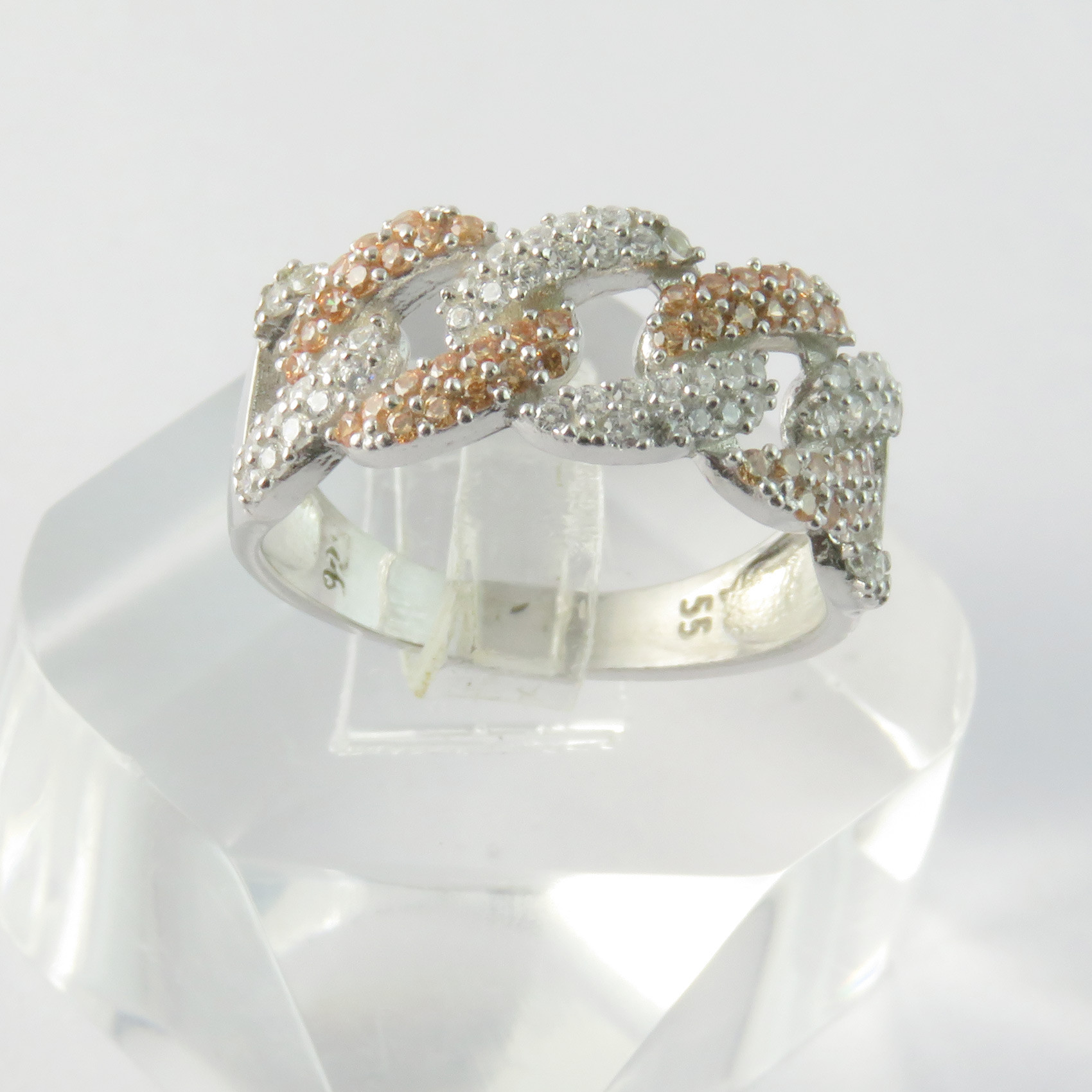 انگشتر نقره زنانه کد AS040