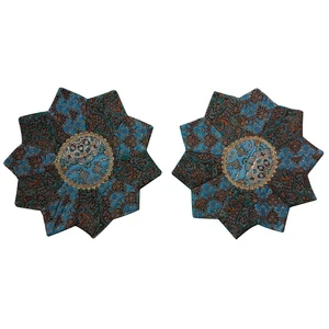 ست 2 تکه رومیزی ترمه مدل ستاره کد TRSETASA3