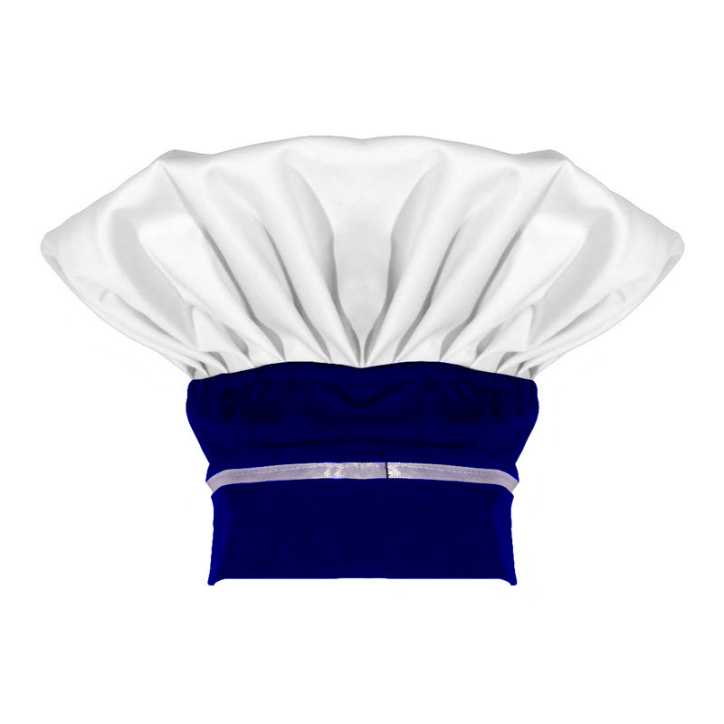 کلاه سر آشپز مدل مونا کد 0105 رنگ آبی