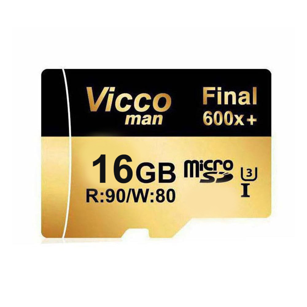 کارت حافظه microSDHC ویکو من مدل  Final 600x کلاس 10 استاندارد UHS-I U3 سرعت 90ps ظرفیت 16 گیگابایت