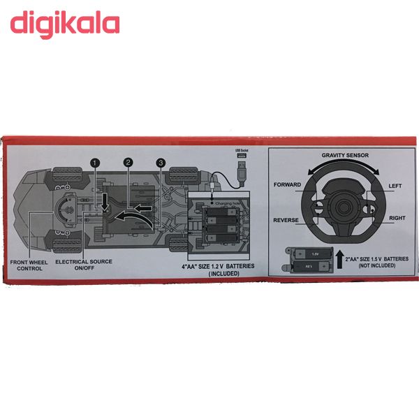 ماشین بازی کنترلی مدل لامبورگینی آوانتادور main 1 8