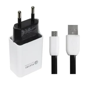  شارژر دیواری تکنو مدل FAST به همراه کابل تبدیل microUSB 