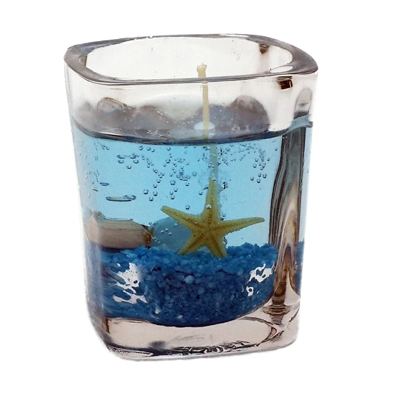 شمع لیوانی شبستان مدل دريايي کد SHC883