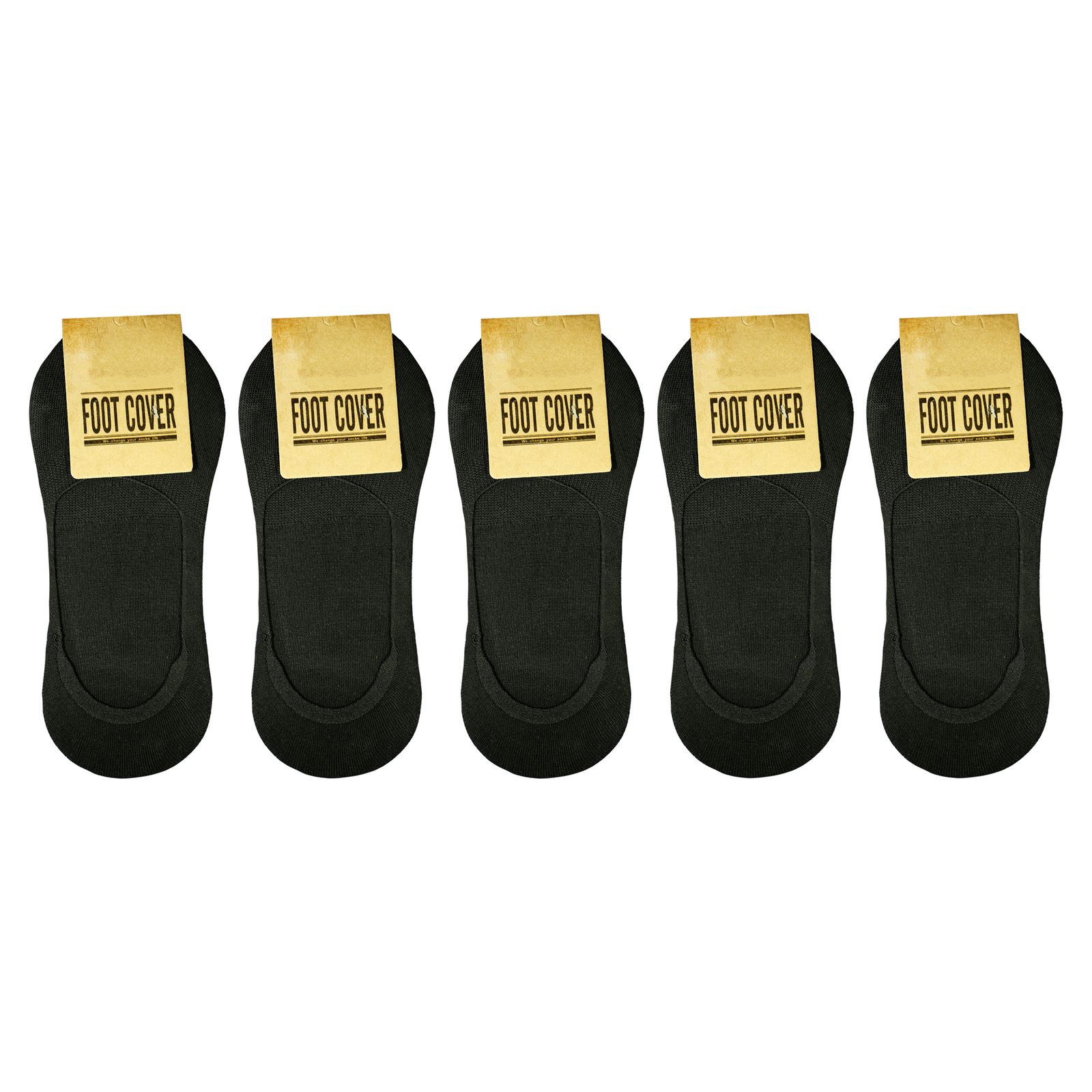 جوراب زنانه فوت کاور کد BL-KC 170 بسته 5 عددی -  - 2