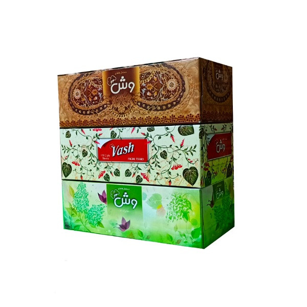 دستمال کاغذی 150 برگ وش مدل diverse بسته 3 عددی