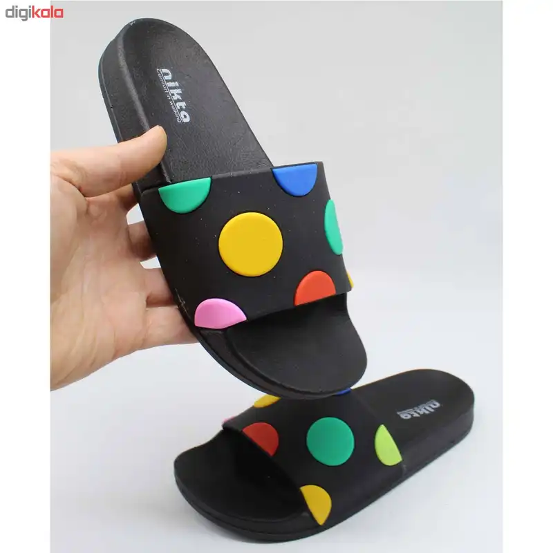 دمپایی زنانه نیکتا کد L1- LPC013 رنگ مشکی