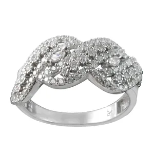 انگشتر نقره زنانه کد AS047