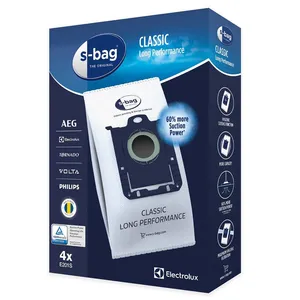 Vacuum Cleaner Bags s-bag  E201S Four-pack for Vacuum Cleaners Philips AEG Electrolux Volta Tornado