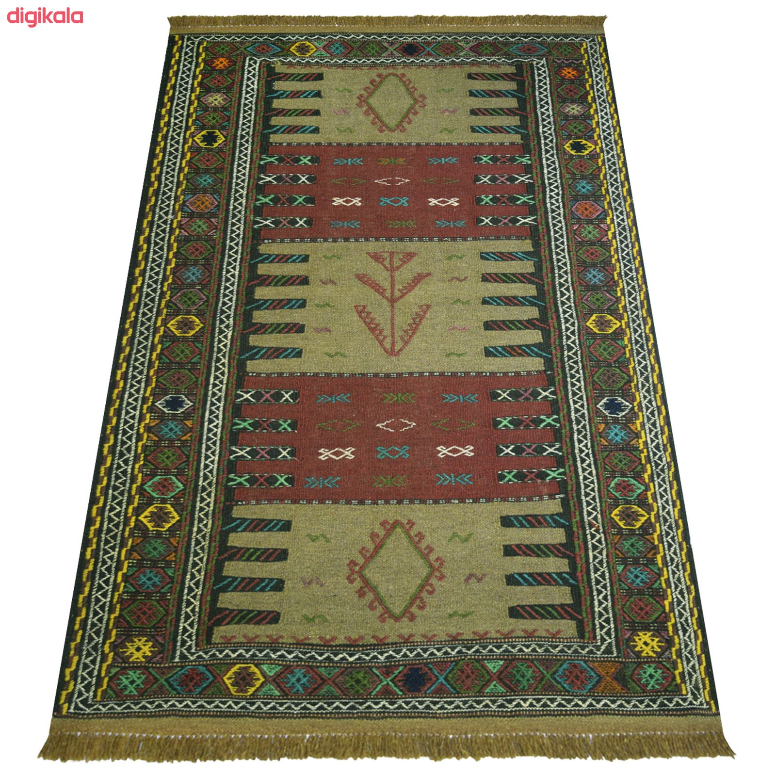 گلیم دستبافت دو متری کد 981239 main 1 2