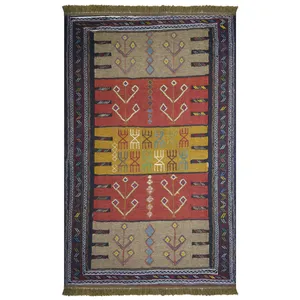 گلیم دستبافت دو متری کد 981240