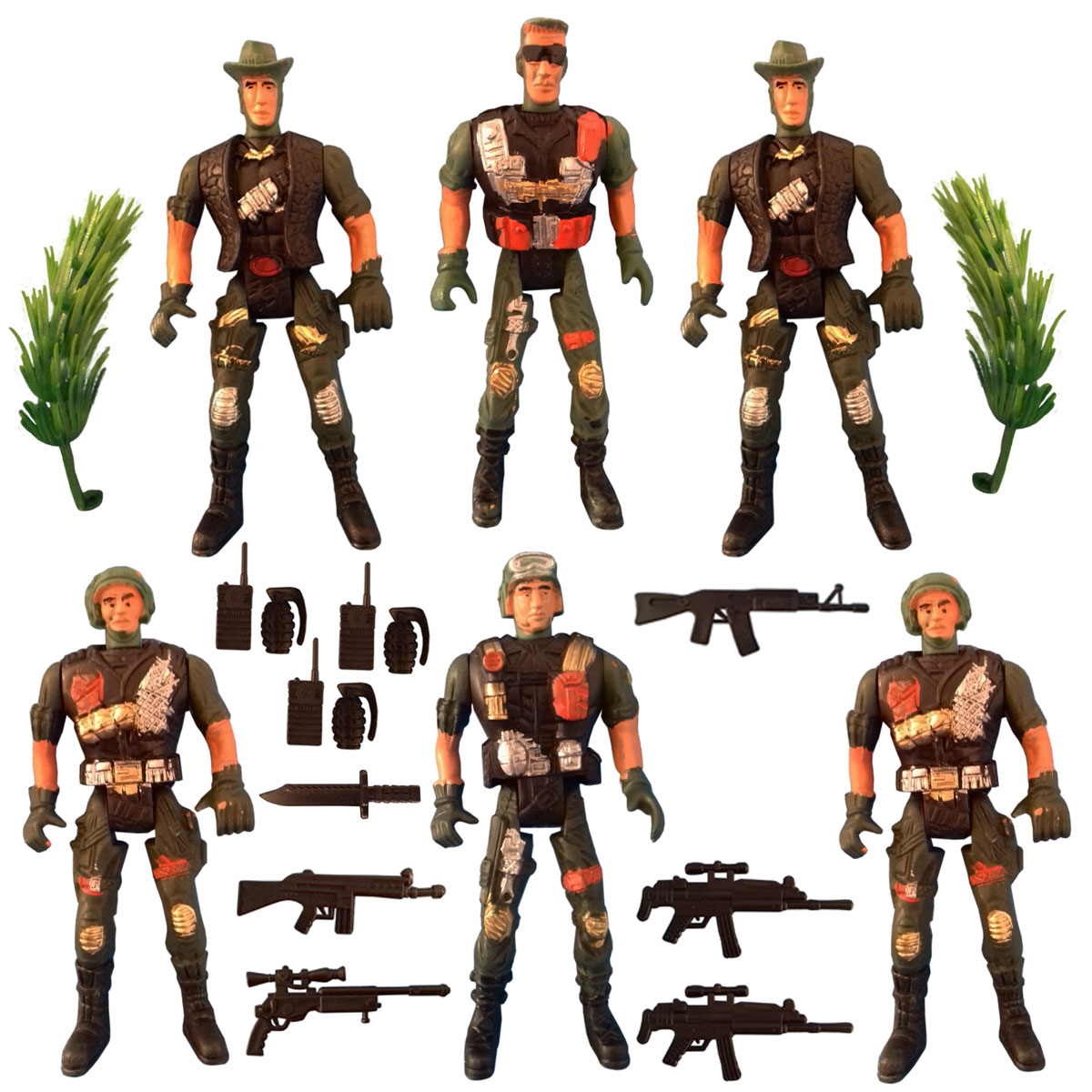 اسباب بازی جنگی مدل سرباز کد SOL11 مجموعه 21 عددی