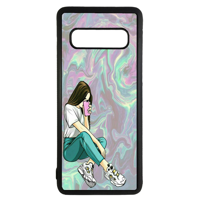 کاور طرح دختر کد 11050646 مناسب برای گوشی موبایل سامسونگ galaxy s10 plus