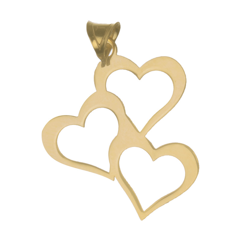 آویز گردنبند زنانه طرح قلب کد E17