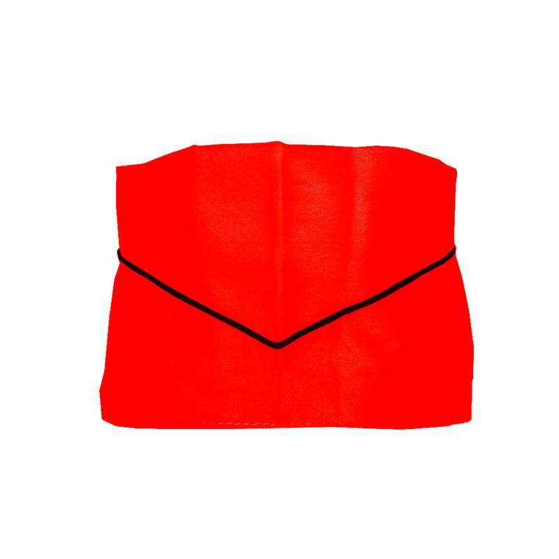 کلاه آشپزی مدل قایقی کد 05 رنگ قرمز