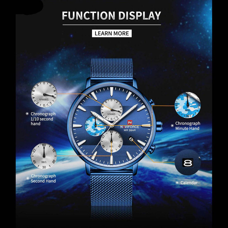 ساعت مچی عقربه ای مردانه نیوی فورس مدل NF9169M - SO-SO ساعت مچی عقربه ای مردانه نیوی فورس مدل NF9169M - SO-SO