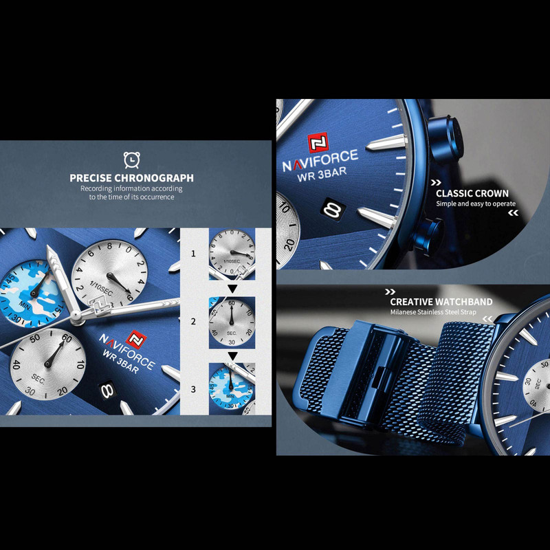 ساعت مچی عقربه ای مردانه نیوی فورس مدل NF9169M - SO-SO ساعت مچی عقربه ای مردانه نیوی فورس مدل NF9169M - SO-SO