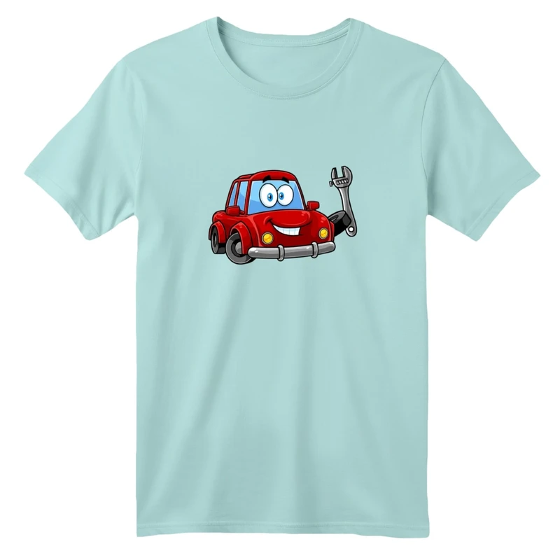 تی شرت آستین کوتاه بچگانه مدل ماشین ها کد06  
