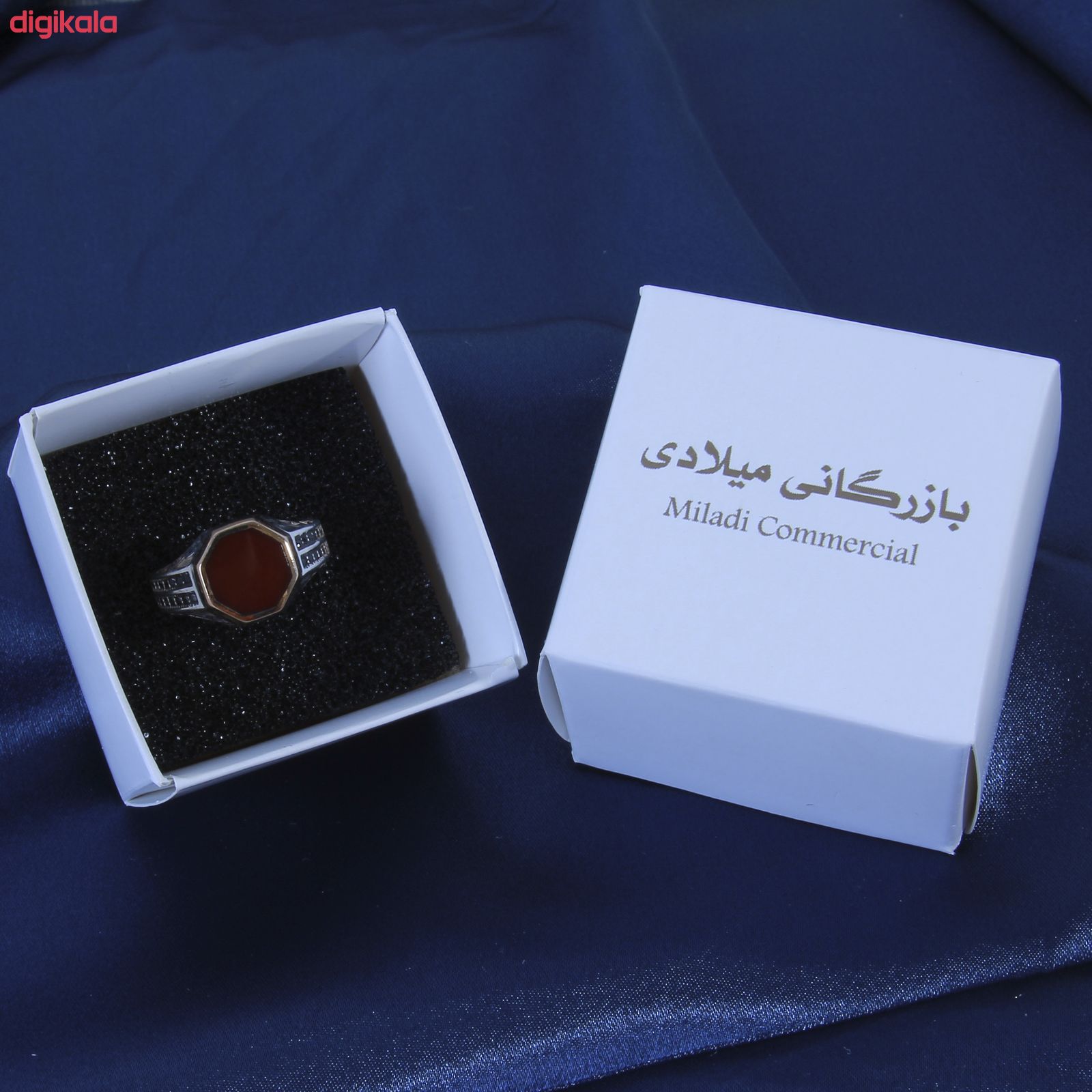 انگشتر نقره مردانه بازرگانی میلادی کد AM_130 main 1 1