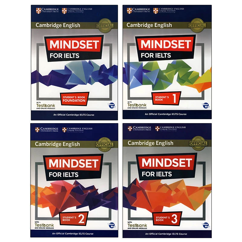 کتاب MINDSET FOR IELTS اثر جمعی از نویسندگان انتشارات زبان مهر 4 جلدی