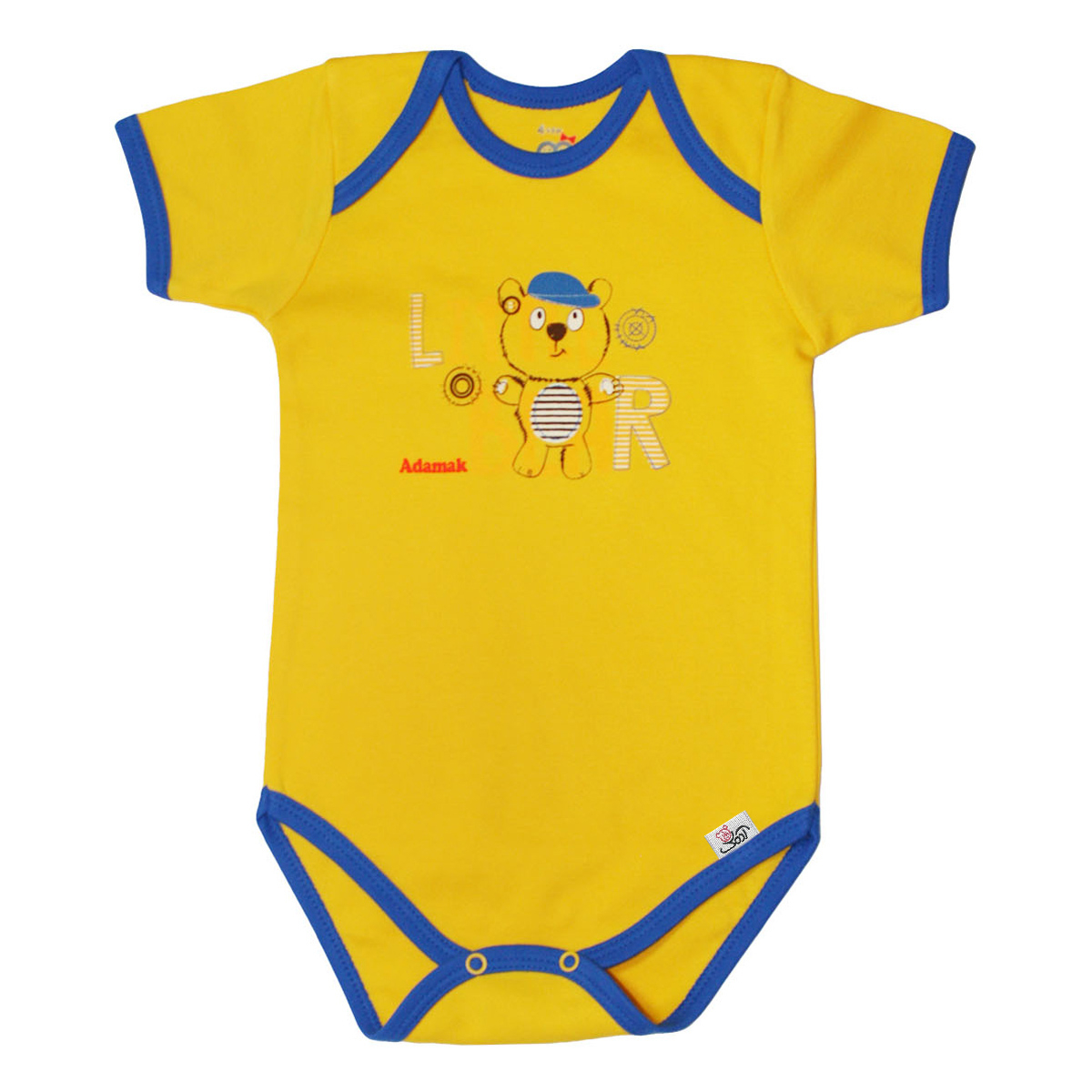 بادی آستین کوتاه نوزاد آدمک مدل Little Bear کد 02
