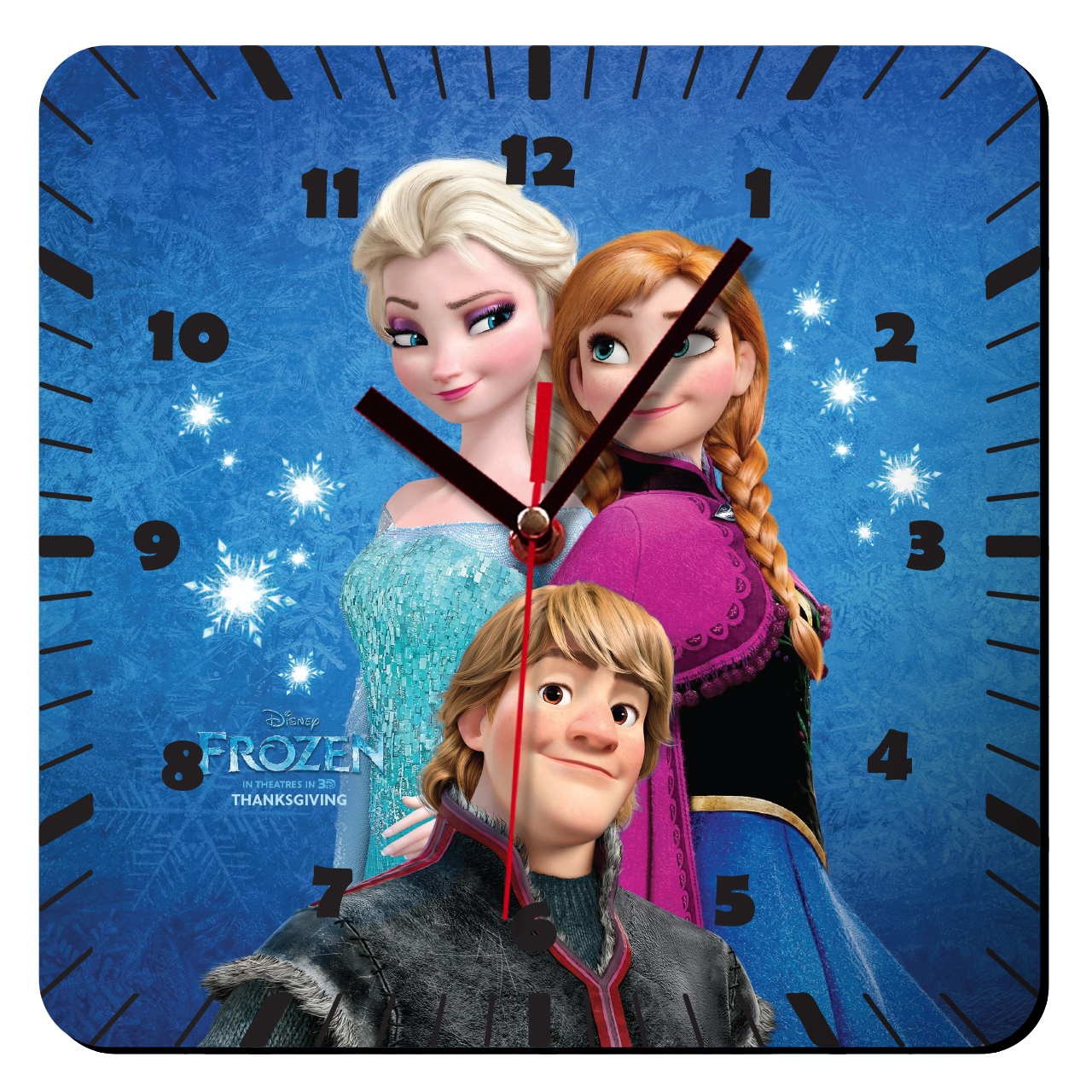ساعت دیواری ژیوار طرح کارتون frozen 