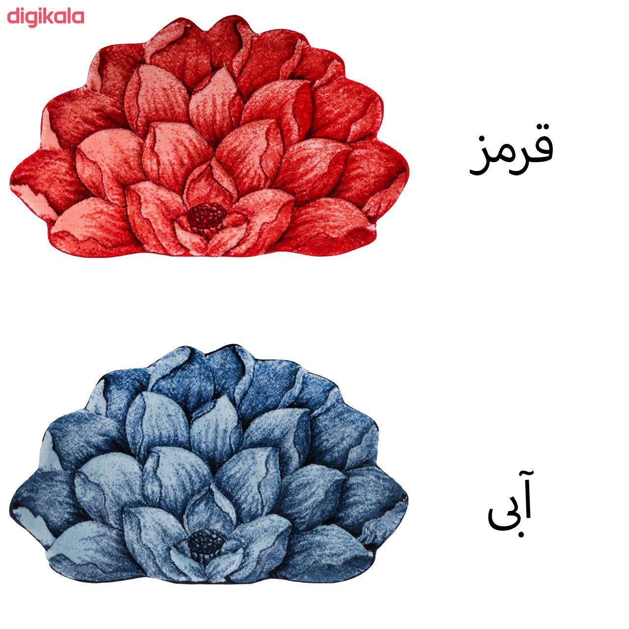 پادری فرش رزباف مدل گل نیلوفر سایز 80x48 سانتیمتر main 1 6