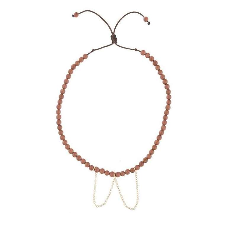 پابند طلا 18 عیار زنانه الن نار مدل eln554