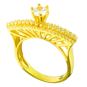 انگشتر نقره زنانه کد AS043