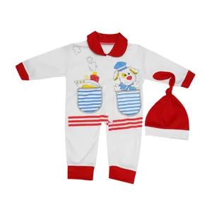 ست کلاه و سرهمی نوزادی کد P رنگ قرمز