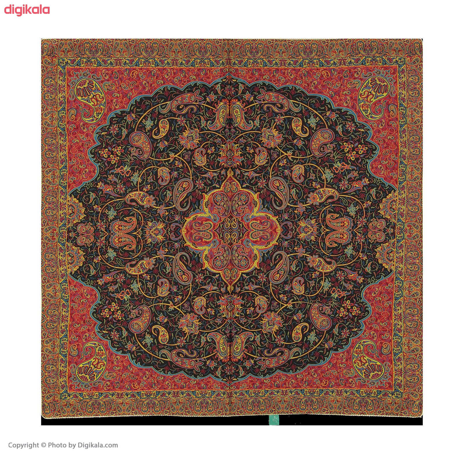ست 5 تکه رومیزی ترمه ابریشمی طرح شاه عباسی مدل L28 main 1 9