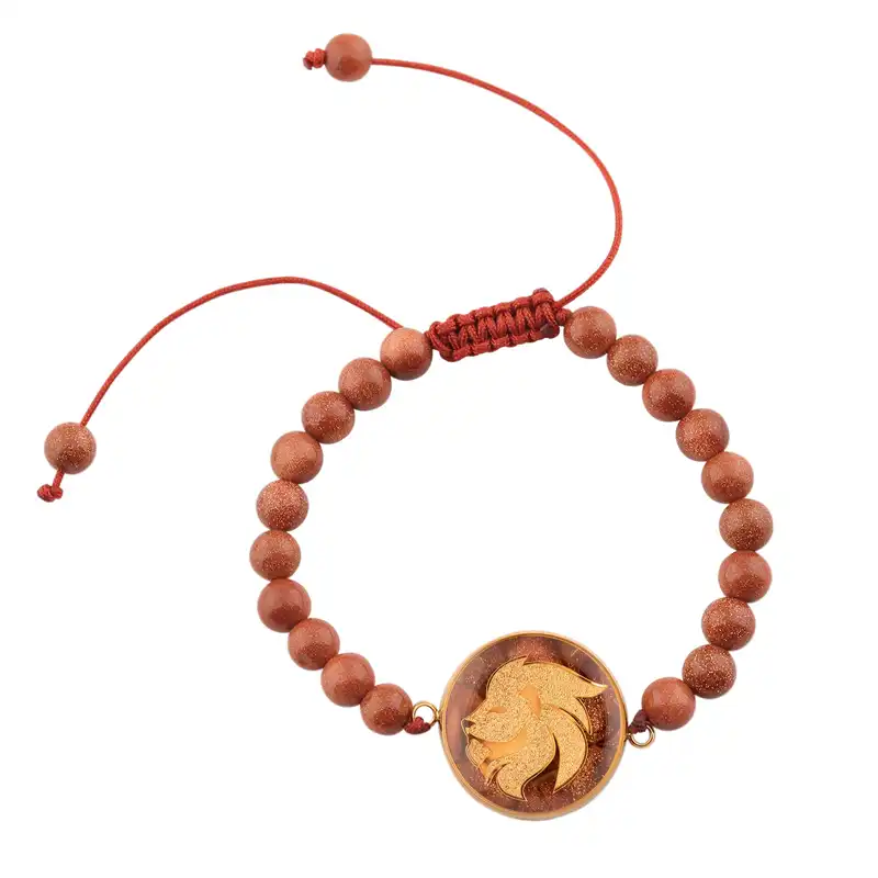 دستبند طلا 24 عیار زنانه الون طرح ماه مرداد