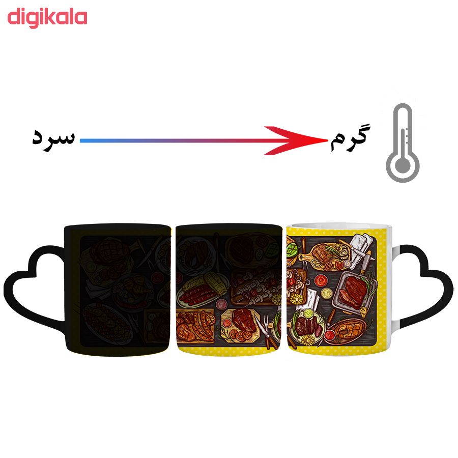 ماگ حرارتی طرح فست فود کد 500091 main 1 1